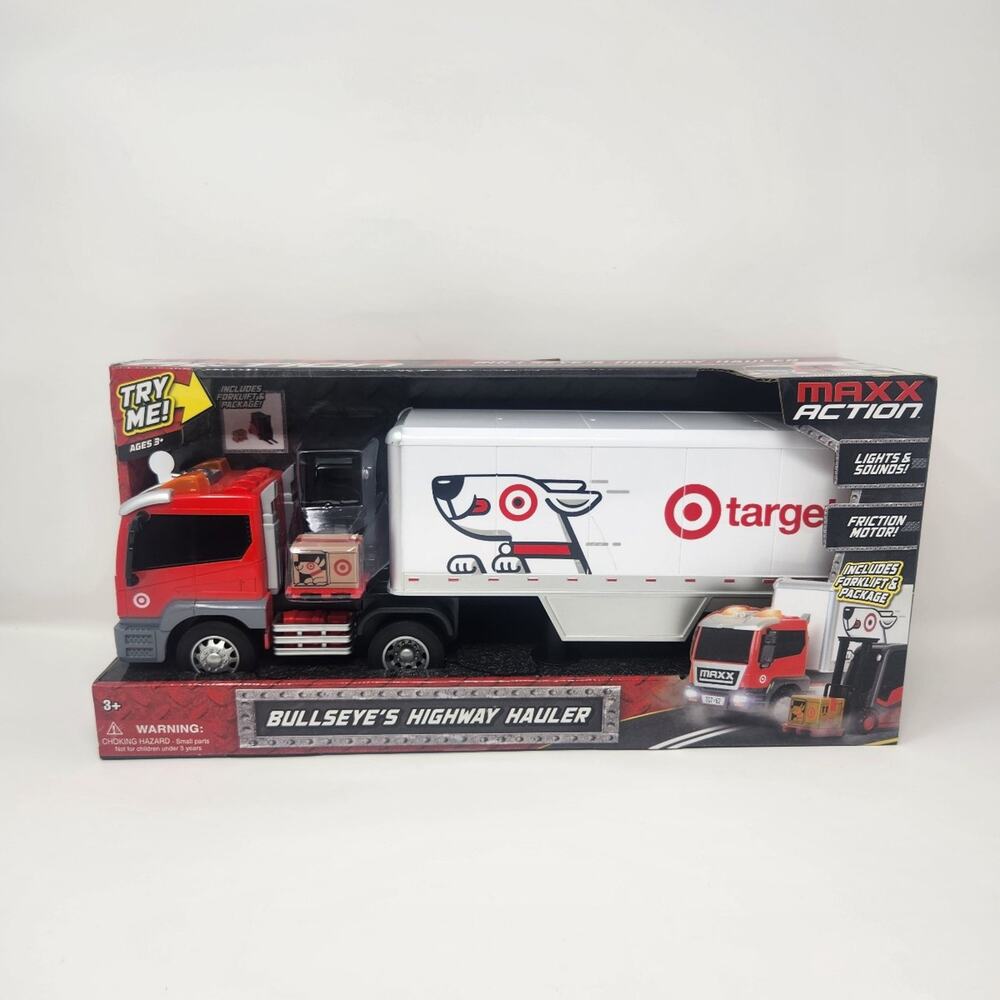 Target Bullseye Highway Hauler Tractor Trailer Truck With Forklift